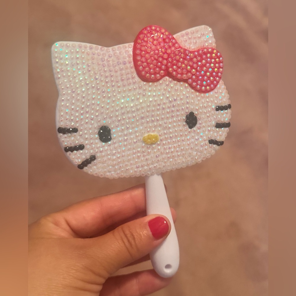 Hello Kitty Rhinestone Hand Mirror
